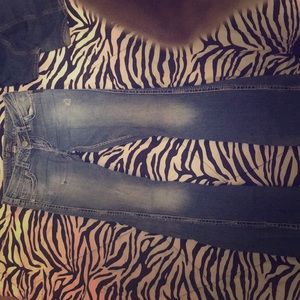 Silver twisted jeans